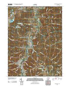 Crooksville 2010 topographic map thumbnail