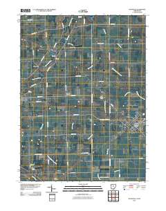 Hicksville 2010 topographic map thumbnail