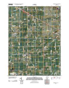 Pemberville 2010 topographic map thumbnail