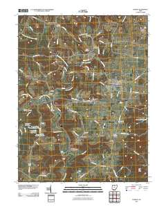 Peebles 2010 topographic map thumbnail