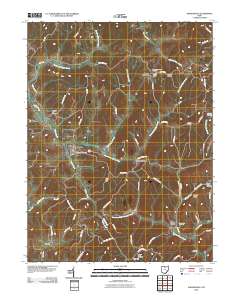 Sarahsville 2010 topographic map thumbnail