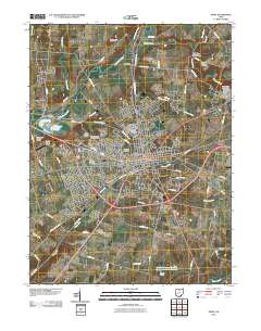 Xenia 2010 topographic map thumbnail