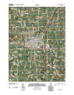 Wapakoneta 2010 topographic map thumbnail