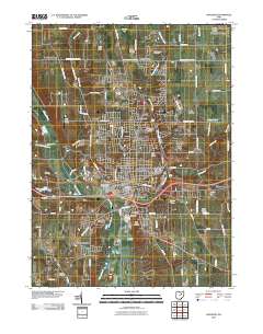 Wooster 2010 topographic map thumbnail