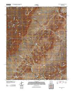 Mesa Gallina 2010 topographic map thumbnail