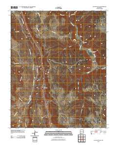 Los Montoyas 2010 topographic map thumbnail