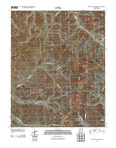 Five Lakes Canyon NE 2010 topographic map thumbnail