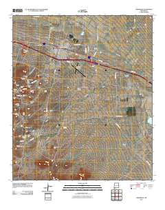 Lordsburg 2010 topographic map thumbnail