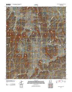 Adams Diggings 2010 topographic map thumbnail