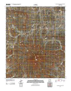 Alegres Mountain 2010 topographic map thumbnail