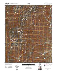 Crevasse Canyon 2010 topographic map thumbnail