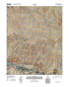 Canal Creek 2010 topographic map thumbnail