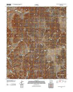 Carpenter Mesa NW 2010 topographic map thumbnail