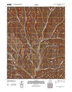 Caliente Canyon South 2010 topographic map thumbnail