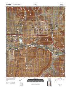 Cubero 2010 topographic map thumbnail