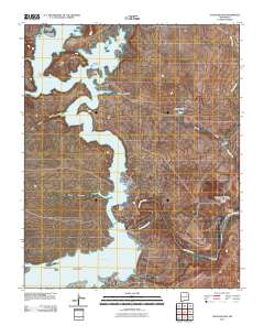 Conchas Dam 2010 topographic map thumbnail