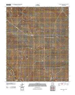 Cowboy Mesa NW 2010 topographic map thumbnail