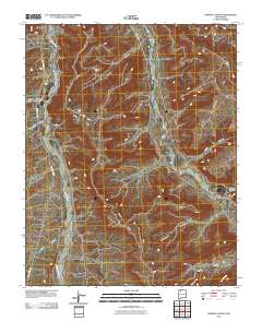 Fresno Canyon 2010 topographic map thumbnail