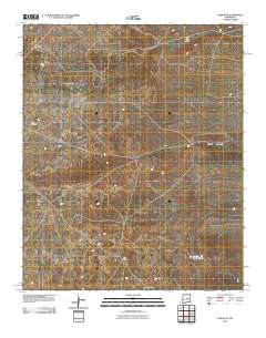 Duran NE 2010 topographic map thumbnail