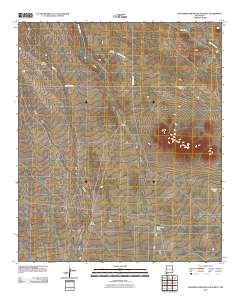Grandmother Mountain West 2010 topographic map thumbnail
