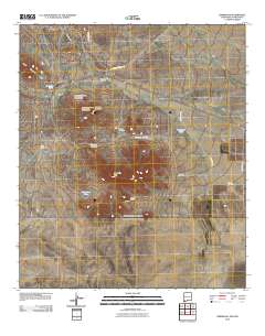 Hermanas 2010 topographic map thumbnail