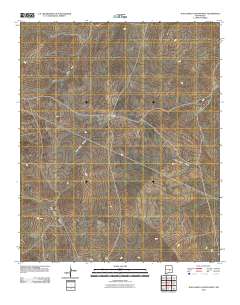 Juan Largo Canyon West 2010 topographic map thumbnail