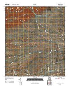 Grapevine Draw 2010 topographic map thumbnail