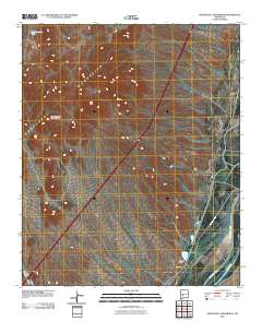 Indian Well Wilderness 2010 topographic map thumbnail