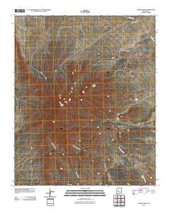 Ladron Peak 2010 topographic map thumbnail