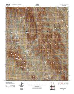 Massacre Peak 2010 topographic map thumbnail