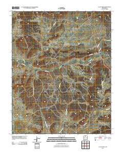 Las Nutrias 2010 topographic map thumbnail