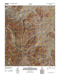 Luera Mountains East 2010 topographic map thumbnail