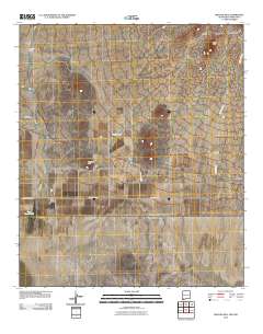 Malpais Hill 2010 topographic map thumbnail