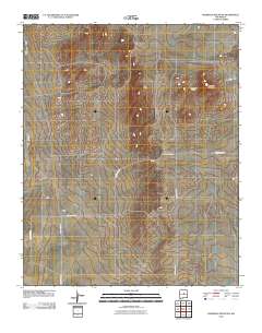 Pedernal Mountain 2010 topographic map thumbnail