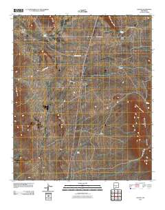 Oscura 2010 topographic map thumbnail
