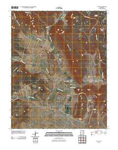Ocate 2010 topographic map thumbnail
