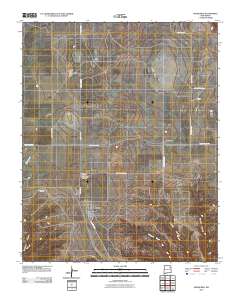 Mosquero 2010 topographic map thumbnail