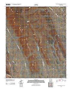 Mockingbird Gap SE 2010 topographic map thumbnail