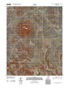Palo Blanco Mountain 2010 topographic map thumbnail