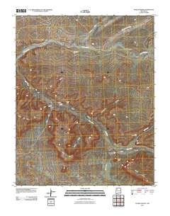 Pueblo Bonito 2010 topographic map thumbnail