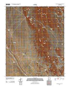 Puertecito Gap 2010 topographic map thumbnail