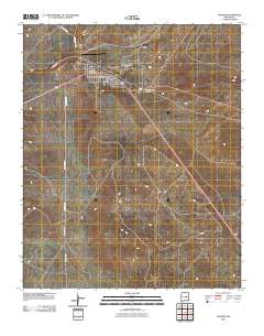 Vaughn 2010 topographic map thumbnail
