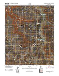 Upper Galestina Canyon 2010 topographic map thumbnail