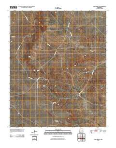 Yeso Mesa SE 2010 topographic map preview
