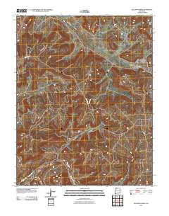 Delgadita Mesa 2010 topographic map thumbnail