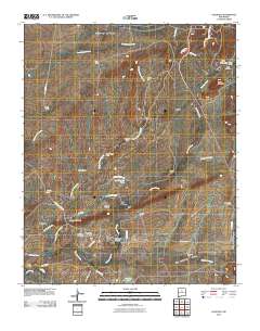 Galisteo 2010 topographic map thumbnail