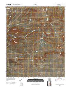 Captain Davis Mountain 2010 topographic map thumbnail