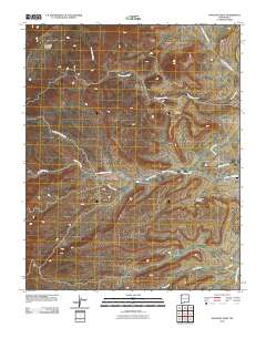 Sanostee West 2010 topographic map thumbnail