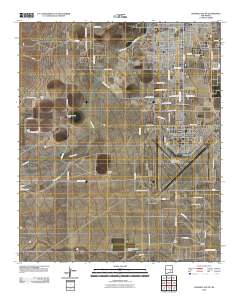 Roswell South 2010 topographic map thumbnail