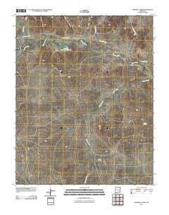 Pedernal Creek 2010 topographic map thumbnail